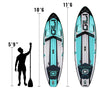 GILI Meno Teal paddle board sizing comparison