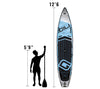 GILI 12'6 Meno Touring inflatable paddle board sizing comparison