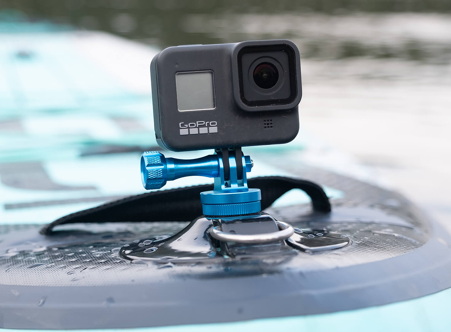 SurfBoard Kayak SUP Mount Tether Locking FCS Plug Kit GoPro Hero Action  Camera