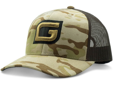 GILI Camo Premium Snapback Hat Arid with Matching Logo