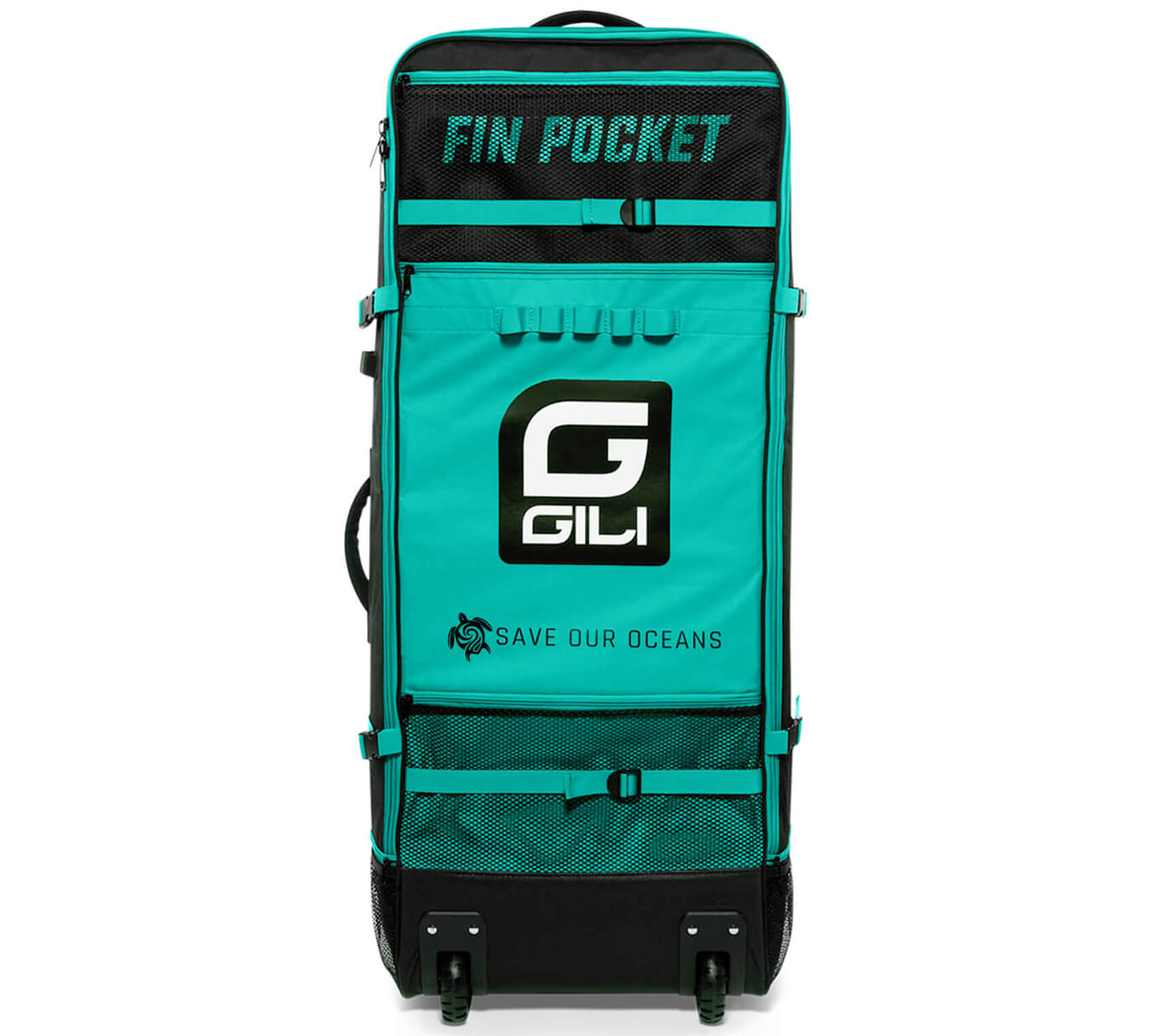 GILI rolling backpack Teal for paddle board
