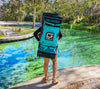 GILI rolling backpack Teal for paddle board